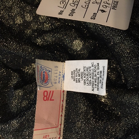 Vintage gold sparkle dress - Picture 3 of 6